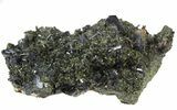 Wide, Lustrous Epidote Crystal Cluster - Pakistan #44063-2
